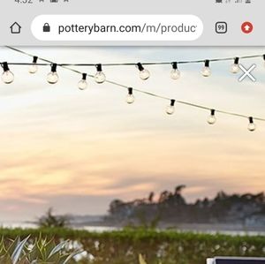 3 boxes Pottery Barn string lights